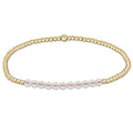 Bliss Pearl Gold 3MM Bead Bracelet
