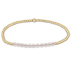 Bliss Pearl Gold 3MM Bead Bracelet