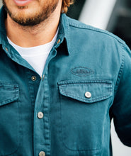 McCaffrey Navy Button-Up Work Shirt