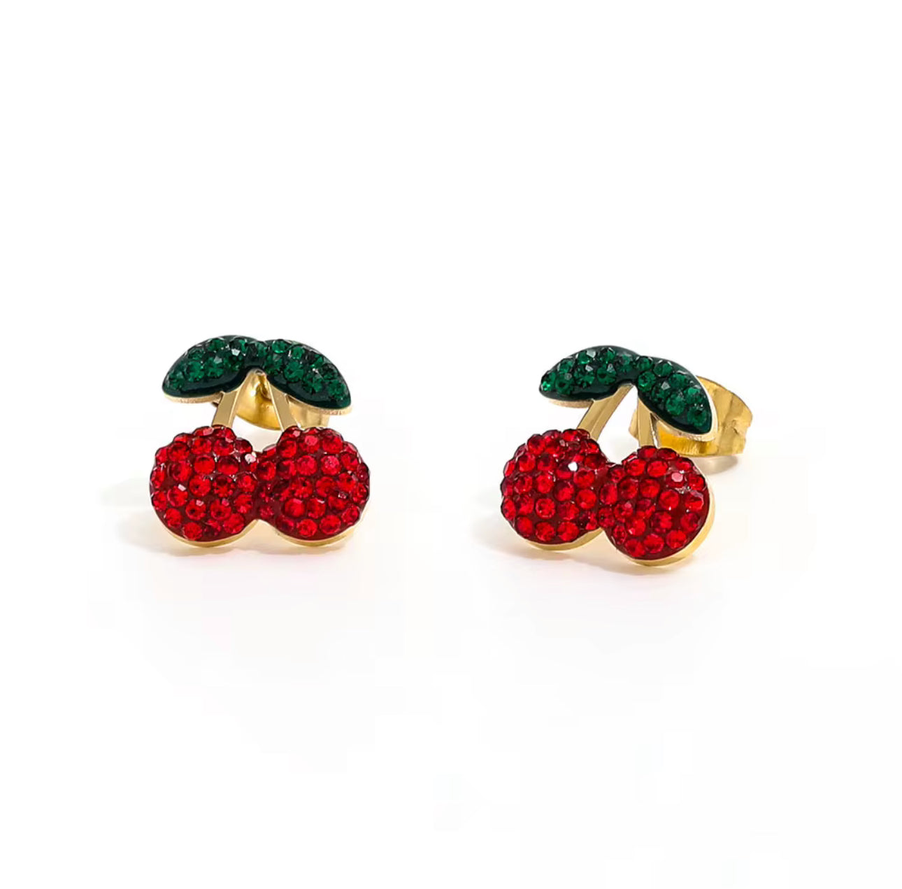 Cheery Cherry CZ Studs