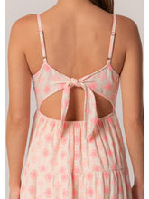 Pink Embroidered Tie-Back Sundress