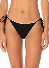 Midnight Black Shining Bikini Bottom