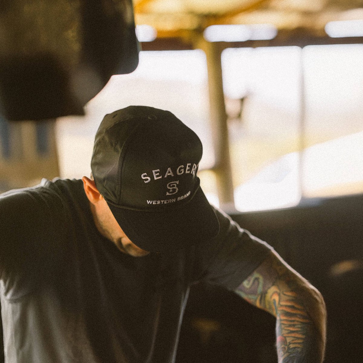 Branded Black Snapback