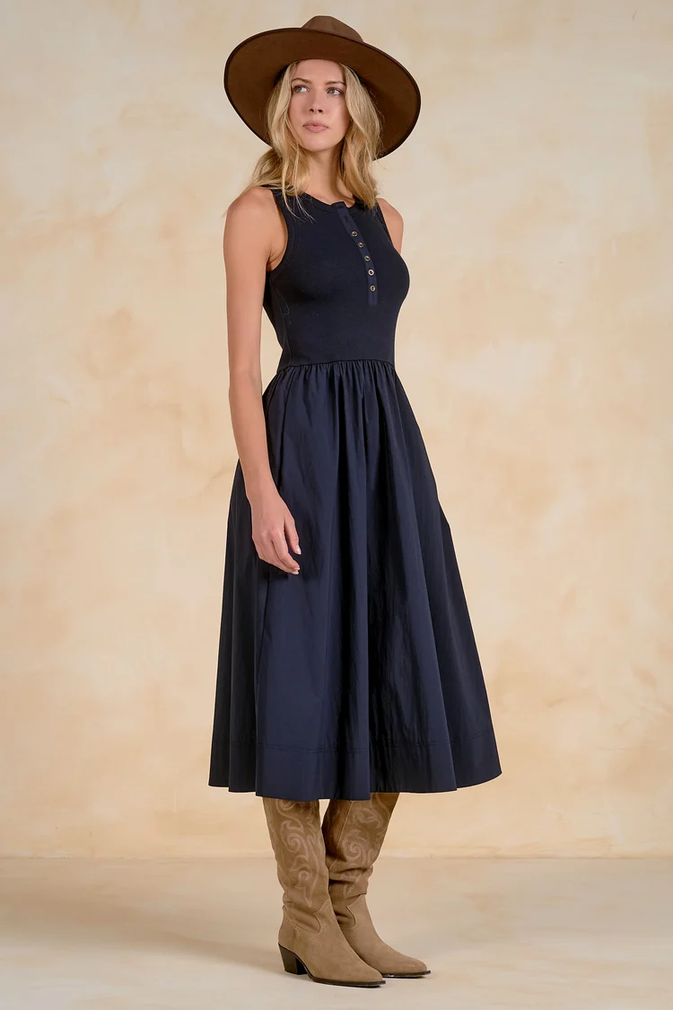 Meadow Navy Dress