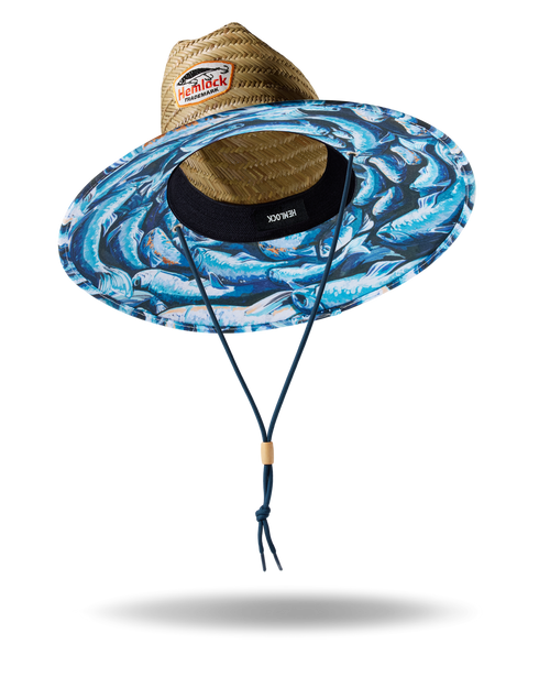 Blue Fish Lifeguard Hat