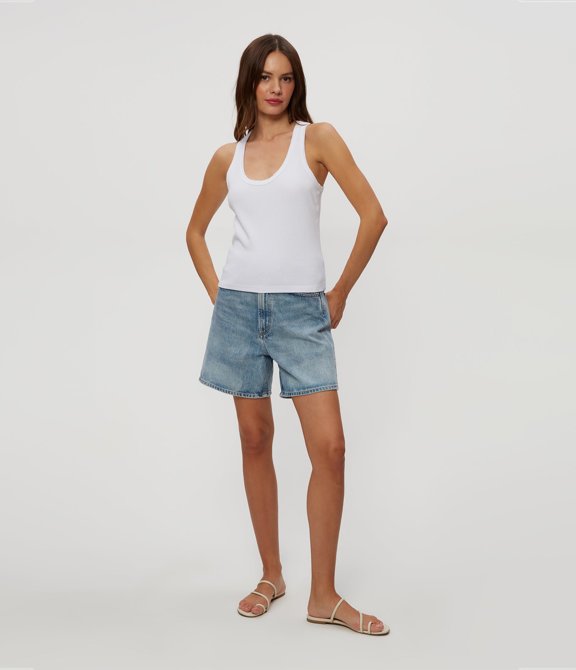 Cher Rib Scoop Neck Tank