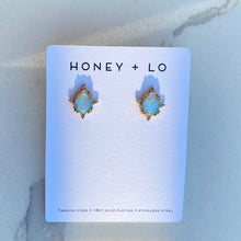 Calypso Opal Teardrop Studs