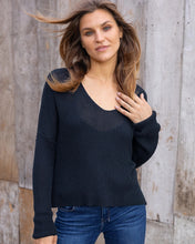Everyday Rib V Mercer Night Navy Sweater