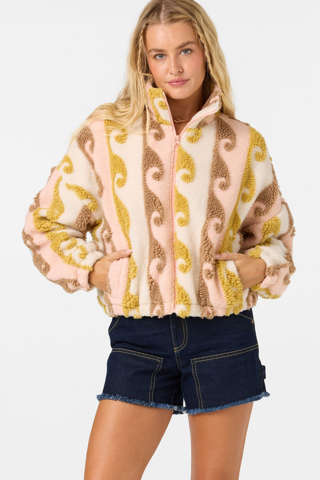 Cordin Peach High Pile Jacket