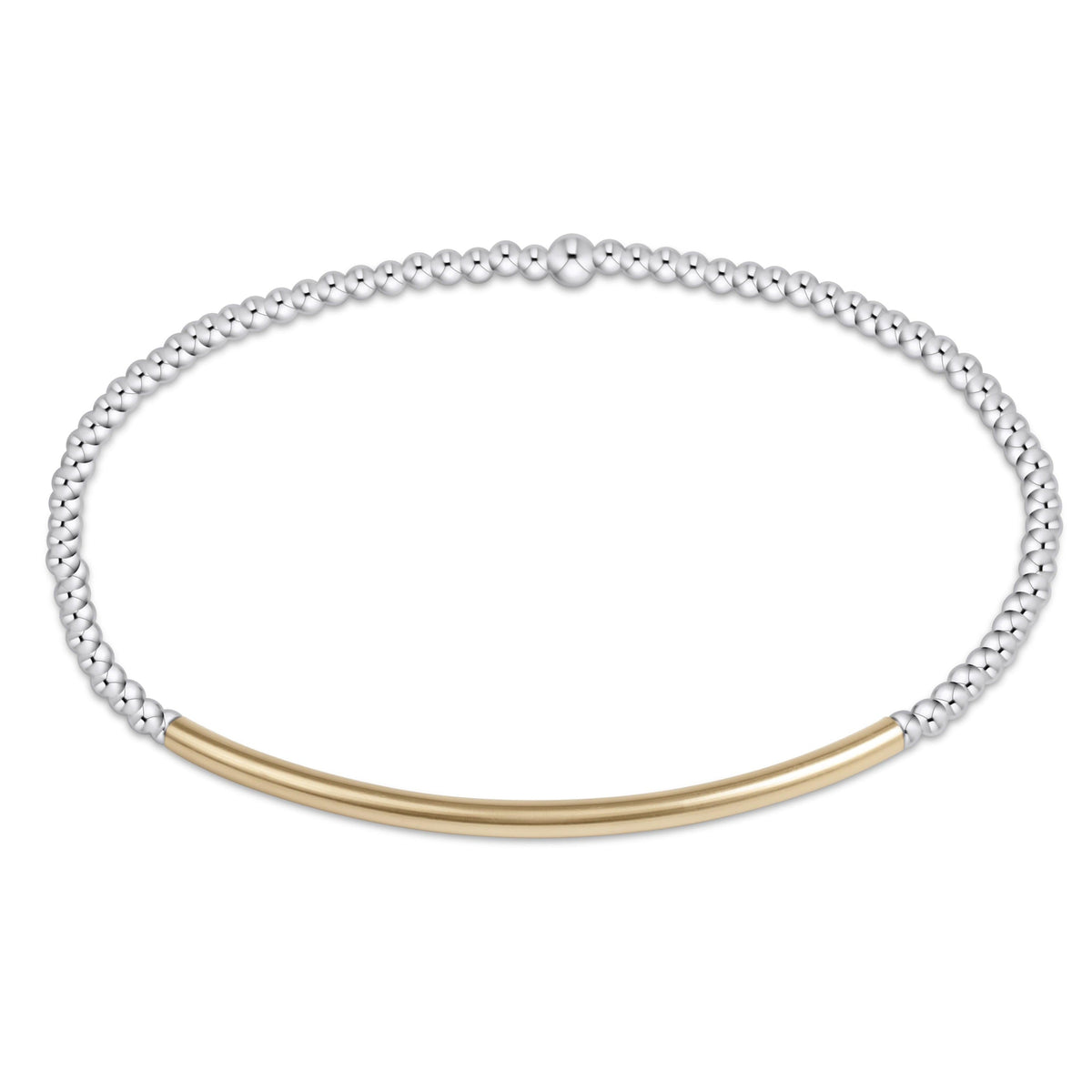 Mixed Metal 2mm Bliss Bar Bracelet