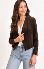 Jamie Chocolate Ultrasuede Jacket