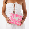 Pasifika Neon Pink / Sandstone SMALL Pouch
