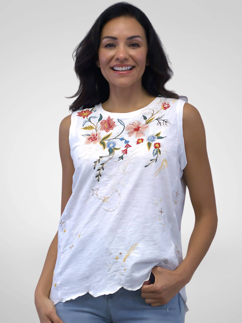 Franci Embroidered Tank