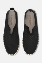 Black Tulip Platform Flats