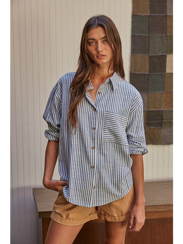 Vincent Striped Button-Up