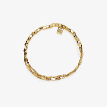 Gold Chain & Beaded Stretch Bracelet