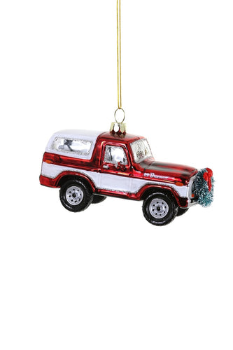 Red Bronco Ornament