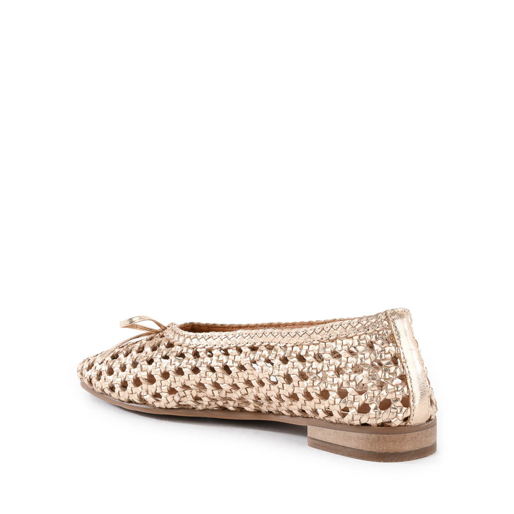 Flagstaff Gold Woven Ballet Flat