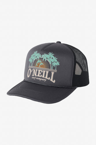 Arlie Washed Black Trucker Hat