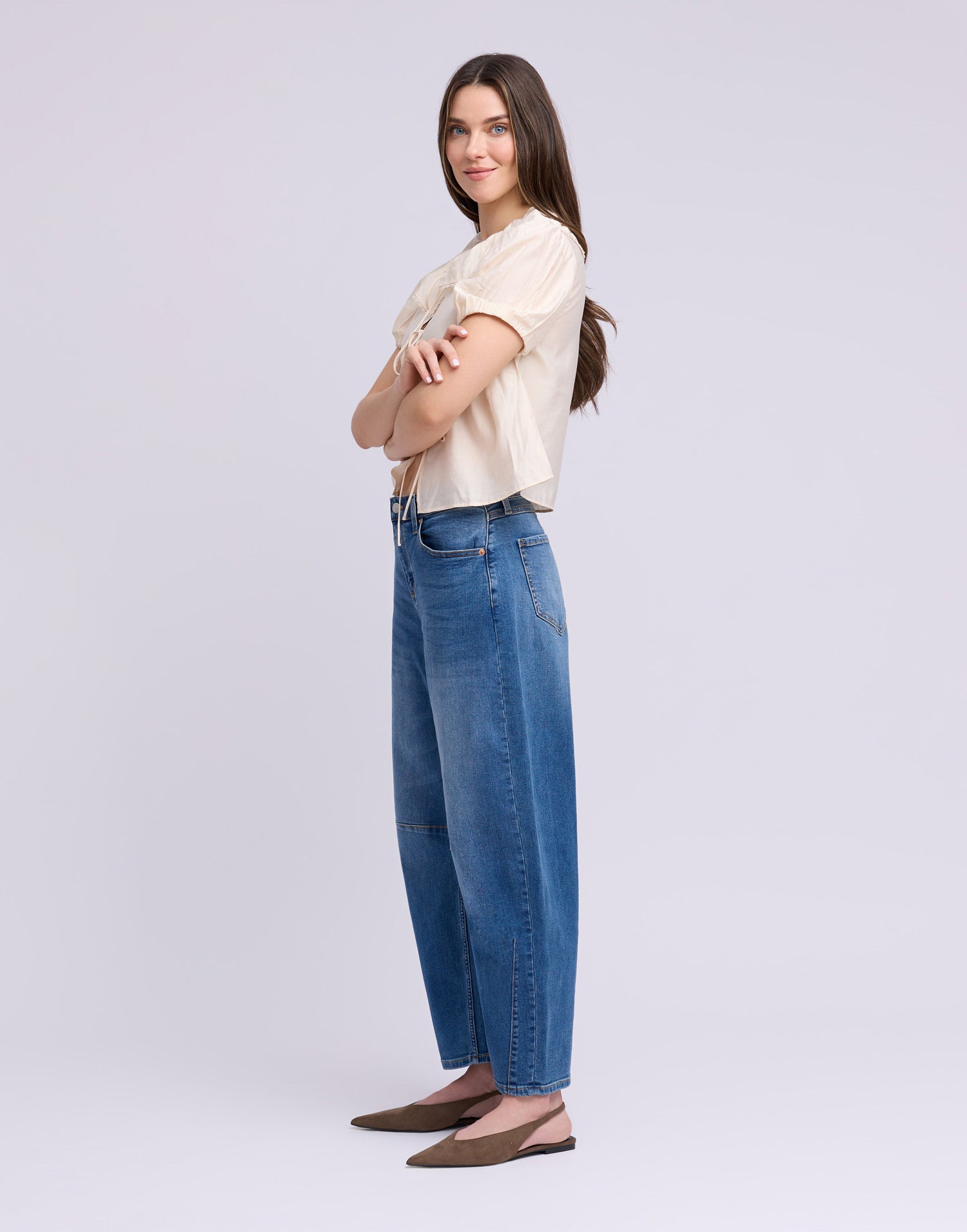 Malia Emmanuelle Barrel Jeans