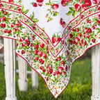Strawberry Basket Ivory 54" x 54" Tablecloth