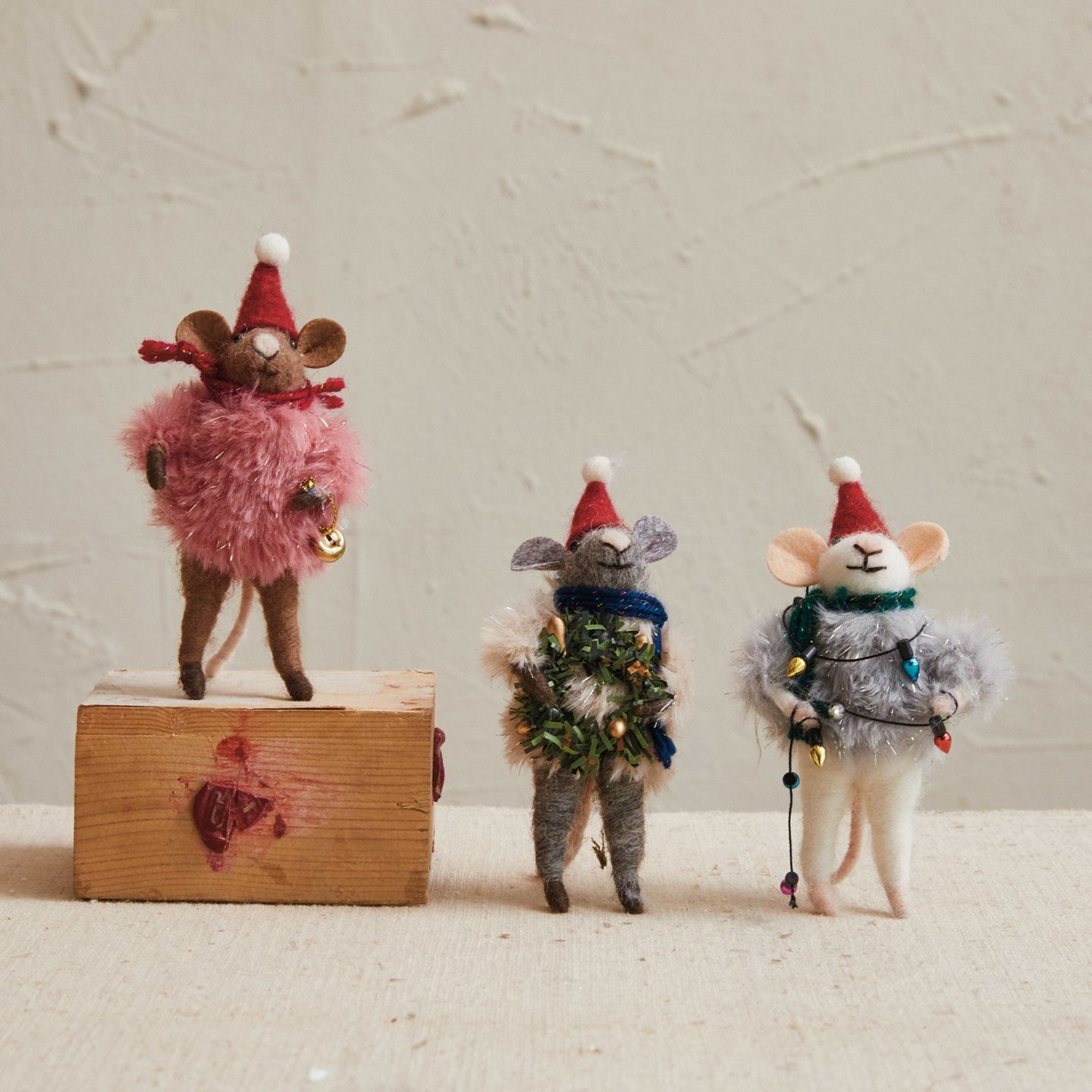 Holiday Sweater Felt Mice