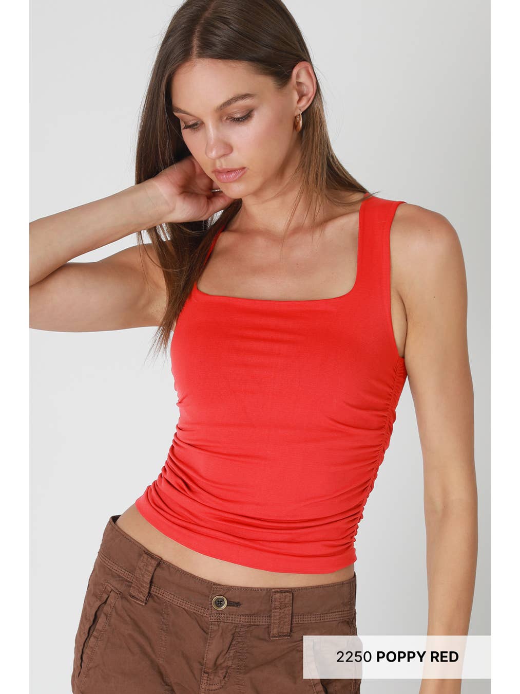 Clean Lines Square Ruched Tank