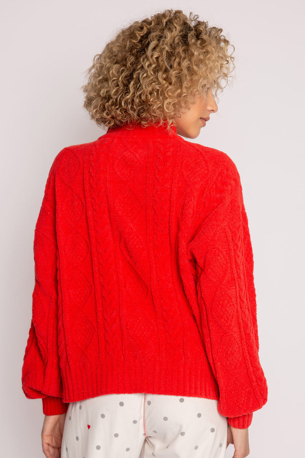 Forever Festive Cable Zip Sweater