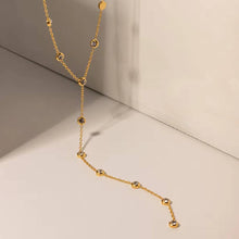 Cosmos CZ Lariat Necklace