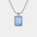 St. Christopher RECTANGLE Surf Necklace