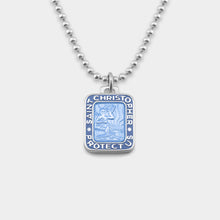 St. Christopher RECTANGLE Surf Necklace
