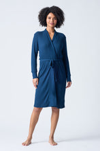 Textured Essentials Navy Robe