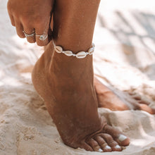Knotted Cowrie Shell Anklet