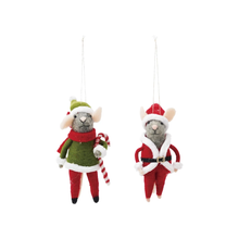 Felt Christmas Mouse Ornament