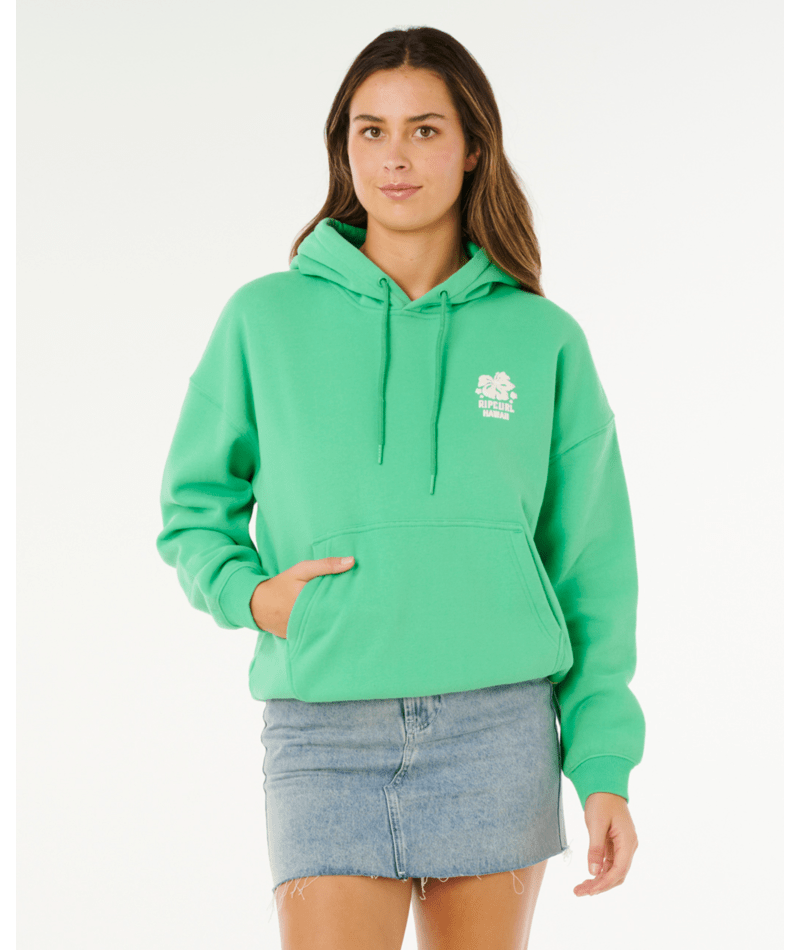 Surf Puff Heritage Green Hawaii Hoodie