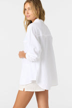 Leni White Button-Up