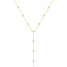 Cosmos CZ Lariat Necklace