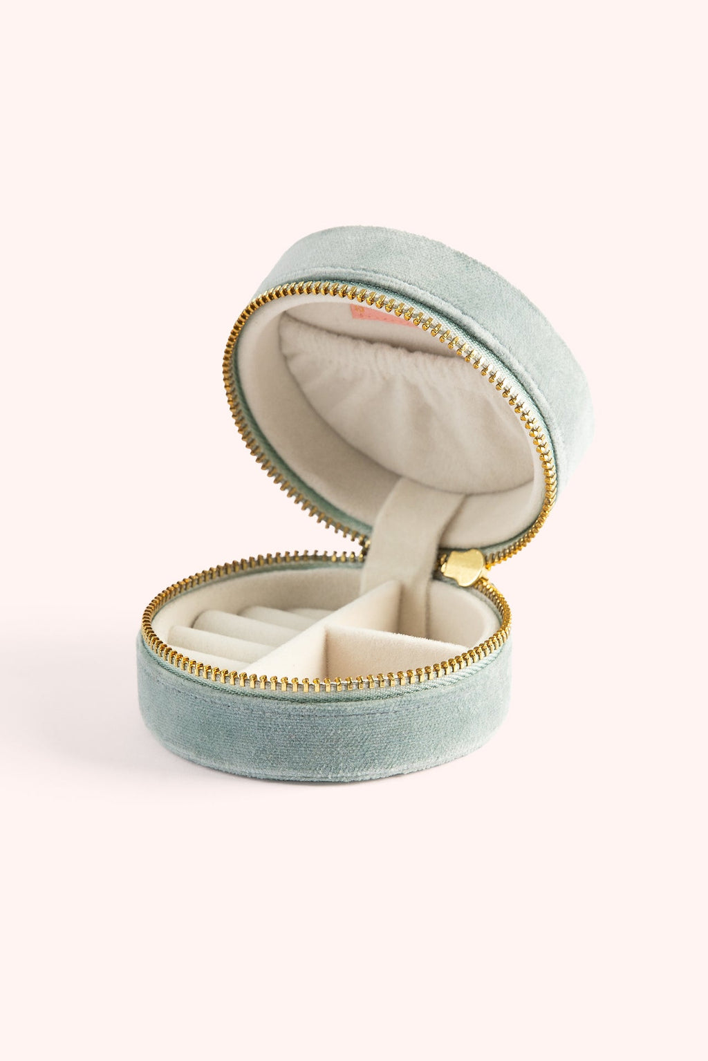 Swooping Swallows Velvet Round Jewelry Box