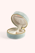 Swooping Swallows Velvet Round Jewelry Box