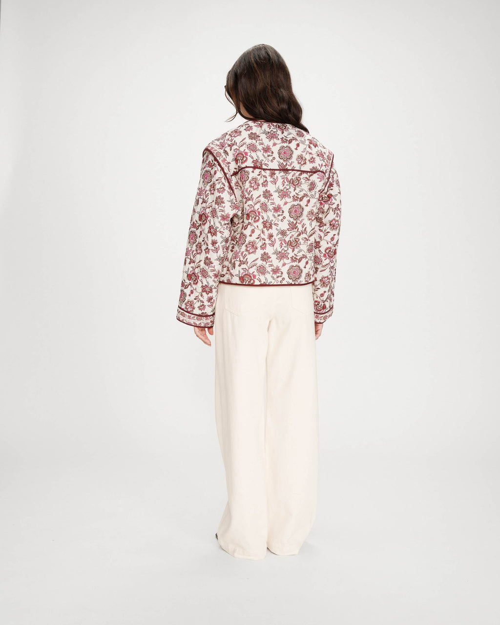 Vahina Floral Quilted Jacket