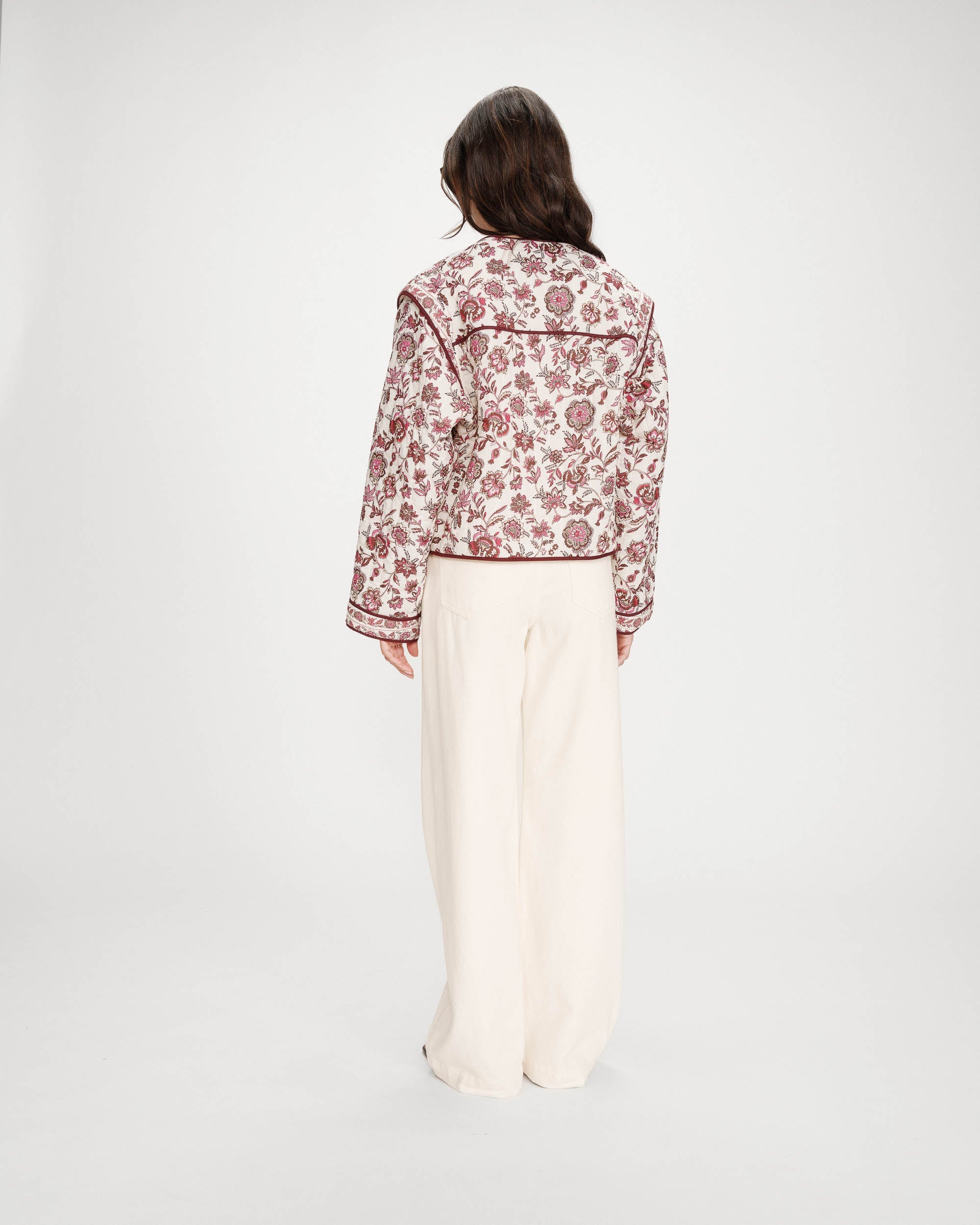 Vahina Floral Quilted Jacket