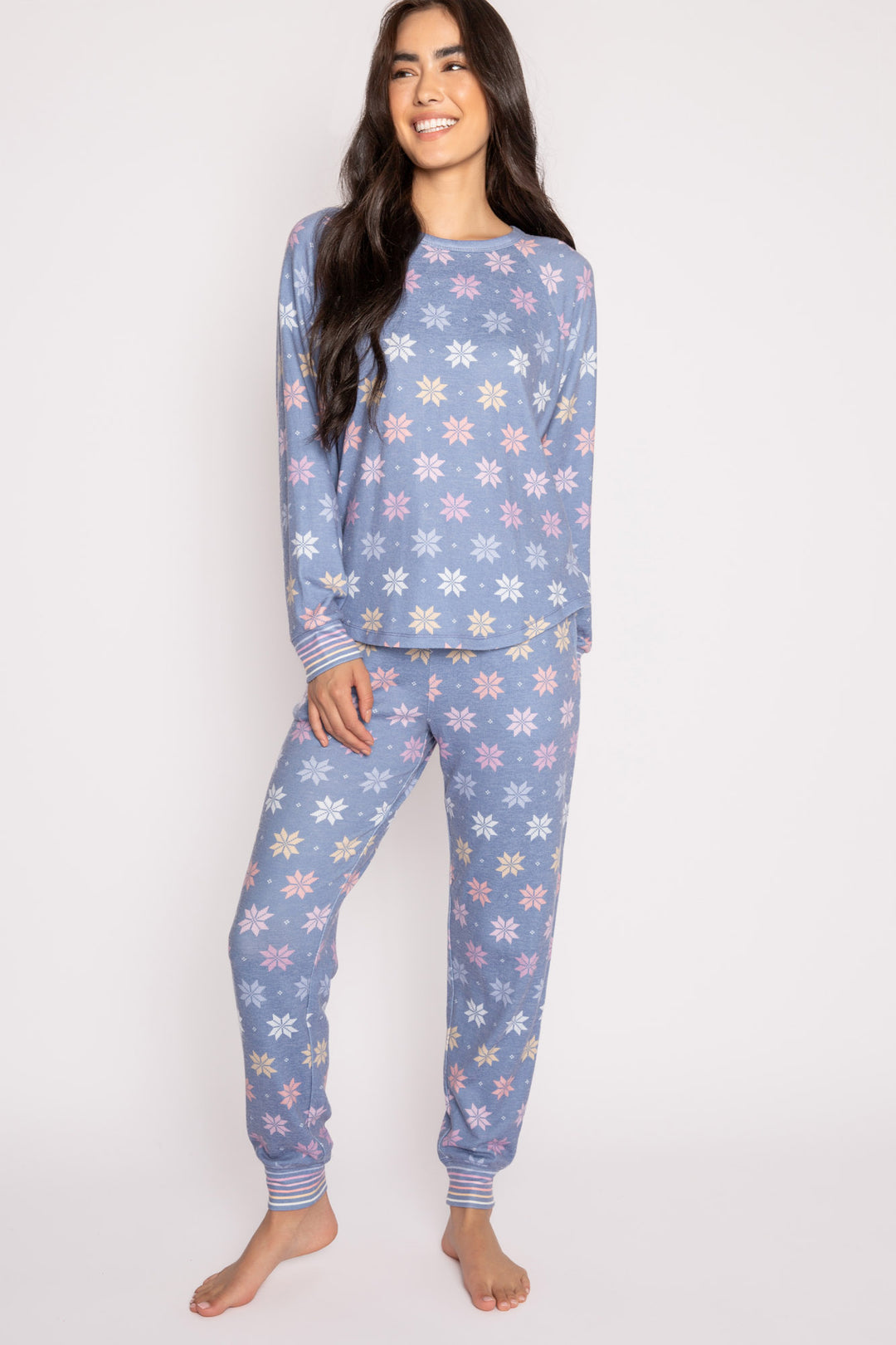 Mountain Love Snowflakes Banded Pant