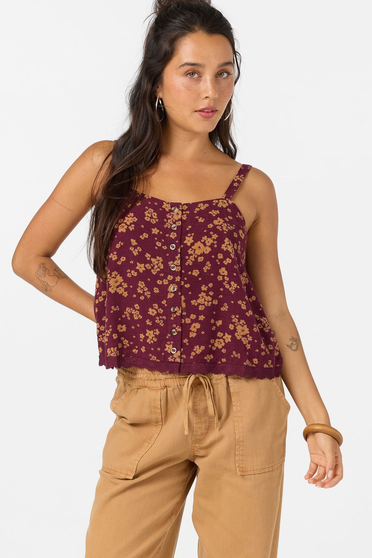 Brynn Fig Floral Tank