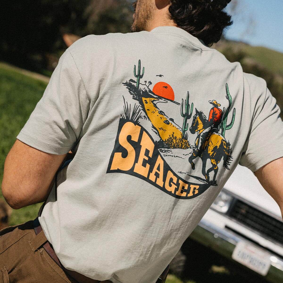 Long Ride Desert Green Tee