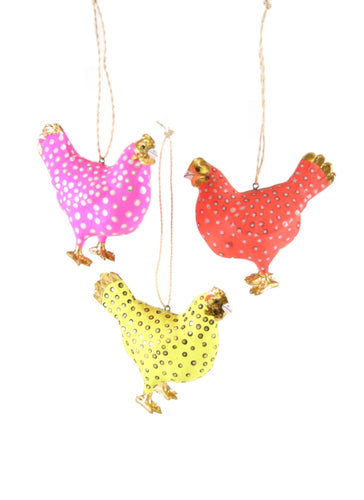 Merriment Hen Ornament