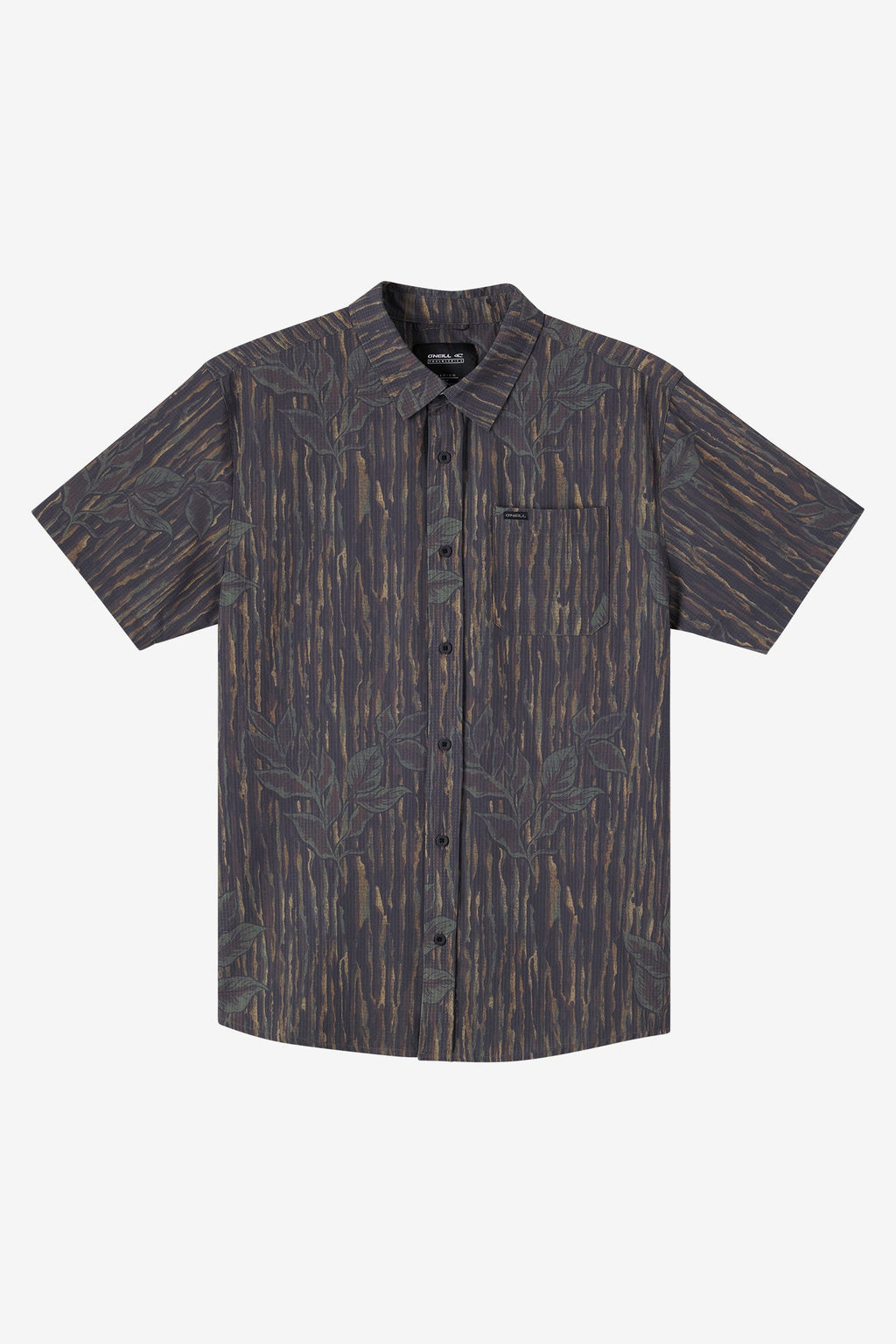 TRVLR Camo Perforated Button-Up Shirt