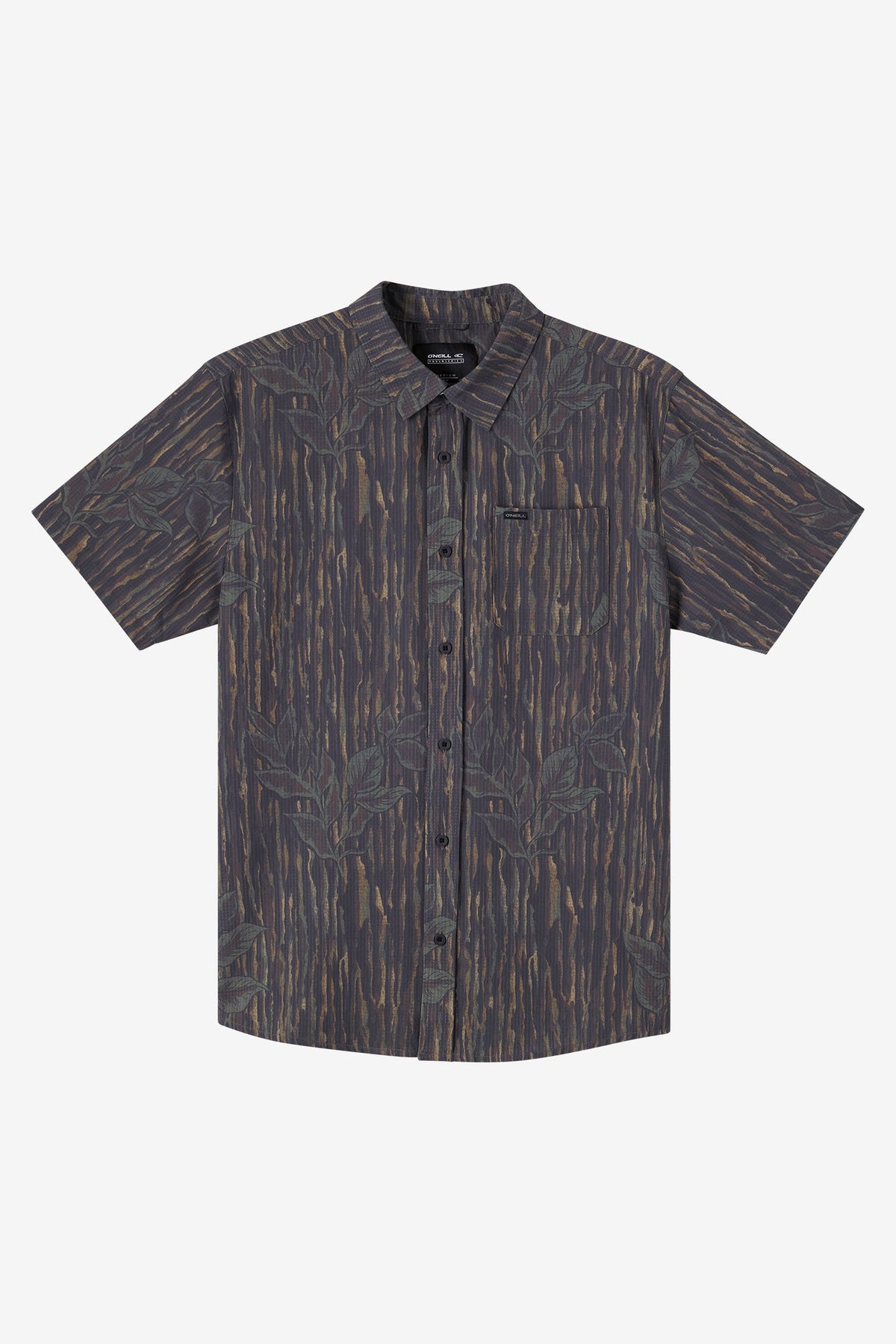 TRVLR Camo Perforated Button-Up Shirt