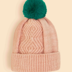Ingrid Pom Pom Pink Beanie
