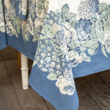 Autumn Gathering Blue Tablecloth