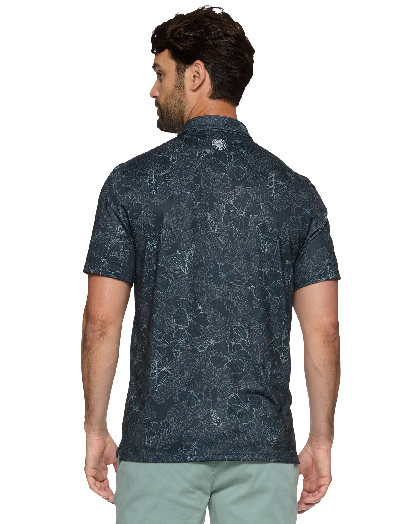 Manteca Floral Performance Polo